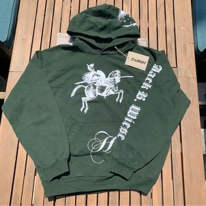 HRMTG x Jack B Wiese 420 knight hoodie dark green XL